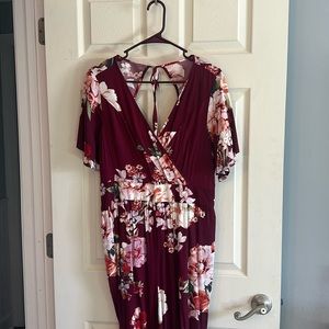 Floral romper jumpsuit
